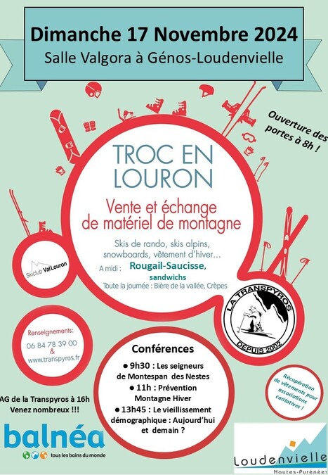 Troc en Louron dimanche 17 novembre à Génos Loudenvielle | Vallées d'Aure & Louron - Pyrénées | Scoop.it