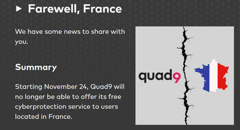DNS Resolver Quad9 Will Leave France After Court Orders Piracy Blocking Penalty&nbsp; | AVIA piracy news | Scoop.it
