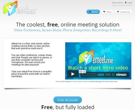 eMeet.me - Free Web Meetings for all... | Le Top des Applications Web et Logiciels Gratuits | Scoop.it