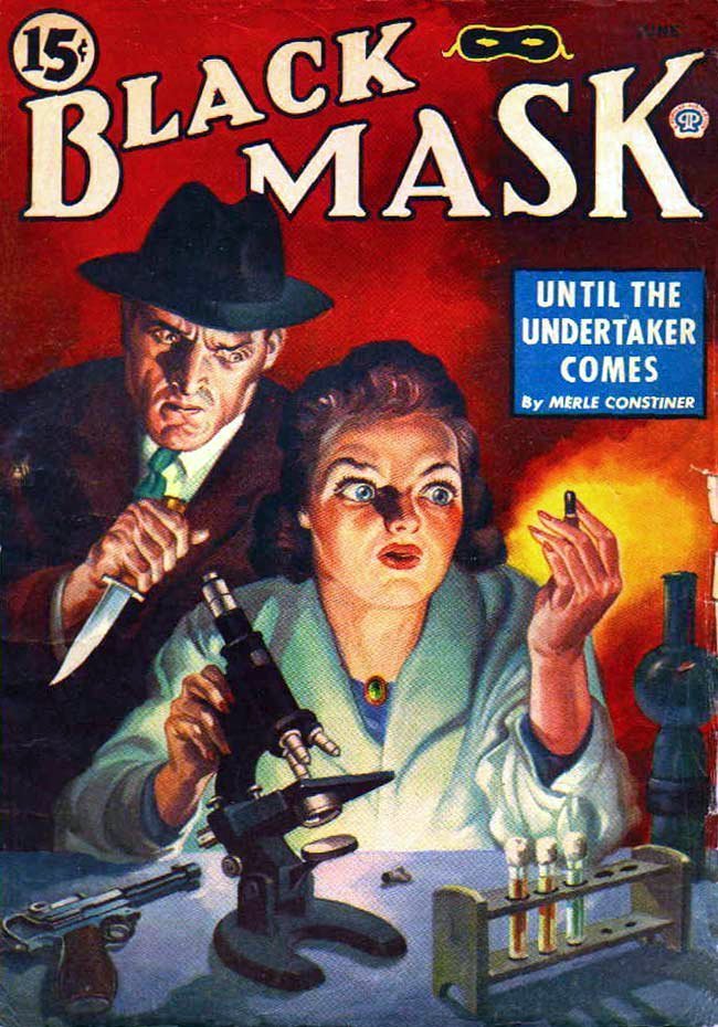 Pulp cover Black Mask Magazine Vintage