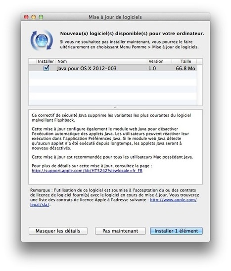 Apple publie son correctif anti-Flashback - LogicielMac.com | ICT Security-Sécurité PC et Internet | Scoop.it