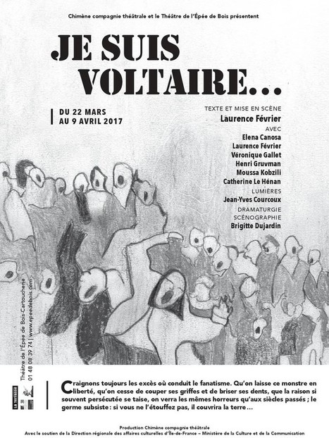 JE SUIS VOLTAIRE au Théâtre de l’Épée de Bois - Spectatif | Revue de presse théâtre | Scoop.it