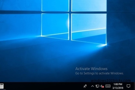 How to remove activate windows 10 watermark permanently | Windows101Tricks | Scoop.it