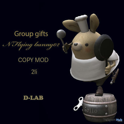 Flying Bunny 02 February 2023 Group Gift by D-LAB | Teleport Hub - Second Life Freebies | Second Life Freebies | Scoop.it