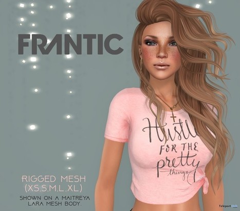 Hustle Pretty Tee Group Gift by FRANTIC | Teleport Hub - Second Life Freebies | Second Life Freebies | Scoop.it