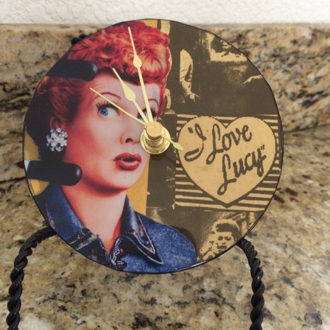 Upcycled CD I Love Lucy Clock | 1001 Recycling Ideas ! | Scoop.it