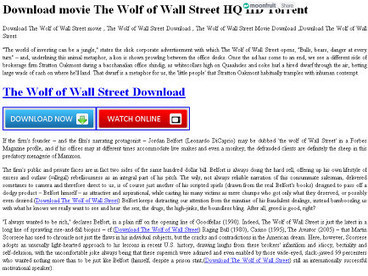 The Wolf Of Wall Street Movie Torrent Download