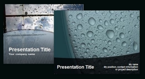 Free Water Drop PowerPoint Templates | PowerPoint Presentation | PowerPoint presentations and PPT templates | Scoop.it