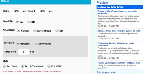 FeedWind. Vos fils Rss dans un widget | Time to Learn | Scoop.it