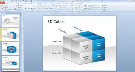 3D Cubes Template for PowerPoint | Free Business PowerPoint Templates | Scoop.it