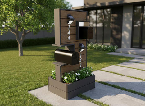 Modern Double Mailbox Plans | Home Repair | Scoop.it