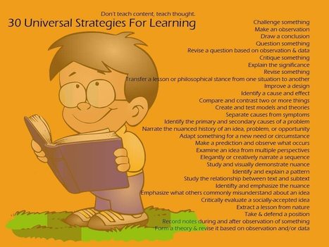 30 Universal Strategies For Learning | Information and digital literacy in education via the digital path | Scoop.it