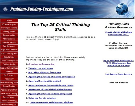 Top 25 Critical Thinking Skills | 21st Century Learning and Teaching | Scoop.it