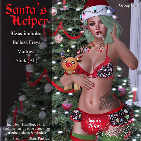 Santa s Helper Lingerie December 2019 Group Gif