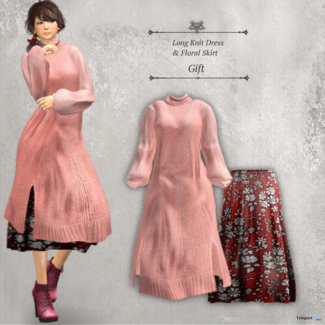 Long Knit Dress February 2022 Group Gift by S@BBiA | Teleport Hub - Second Life Freebies | Second Life Freebies | Scoop.it