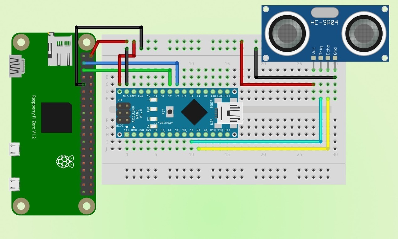 Схема подключения hc sr04 к arduino