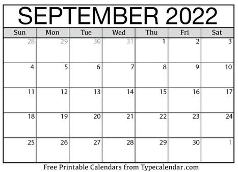 September 2022 Calendar: September 2022 Free Printables | Printable Calendars 2023 | Scoop.it
