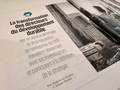 Comment les OGD devraient s’inspirer de la mutation du poste de directeur développement durable dans les grandes entreprises privées ? | Réseau des Offices de tourisme de l'Isère | Scoop.it
