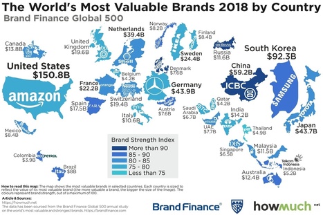 Mapping the world's most valuable brands in 2018 | consumer psychology | Scoop.it