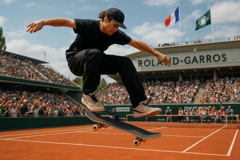 Roland-Garros : le skateboard prend son envol et change la donne | 4 - Nouvelles pratiques sportives | Scoop.it