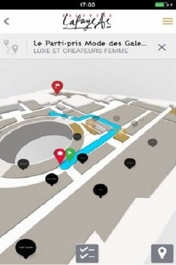 Les Galeries Lafayette lancent leur appli de géolocalisation instore | Digitalisation & Distributeurs | Scoop.it