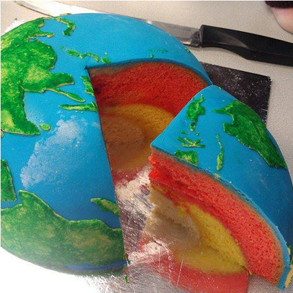 Earth Structural Layer Cake | Geography classroom | Scoop.it