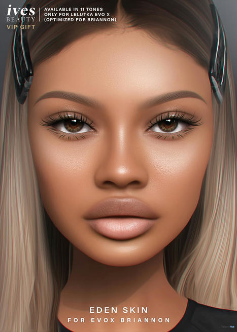 Eden Skin for Lelutka EvoX November 2021 Group Gift by IVES Beauty | Teleport Hub - Second Life Freebies | Second Life Freebies | Scoop.it