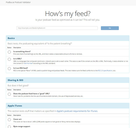 Podba.se Is your podcast feed valid and optimized? | Podcasts | Scoop.it