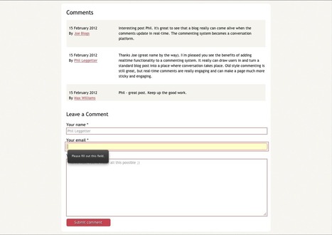 How To Build A Real-Time Commenting System | API's | Scoop.it