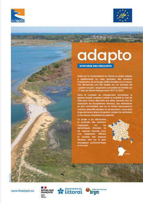 Adapto, vers une gestion souple du trait de côte. Brochure de synthèse | Biodiversité | Scoop.it