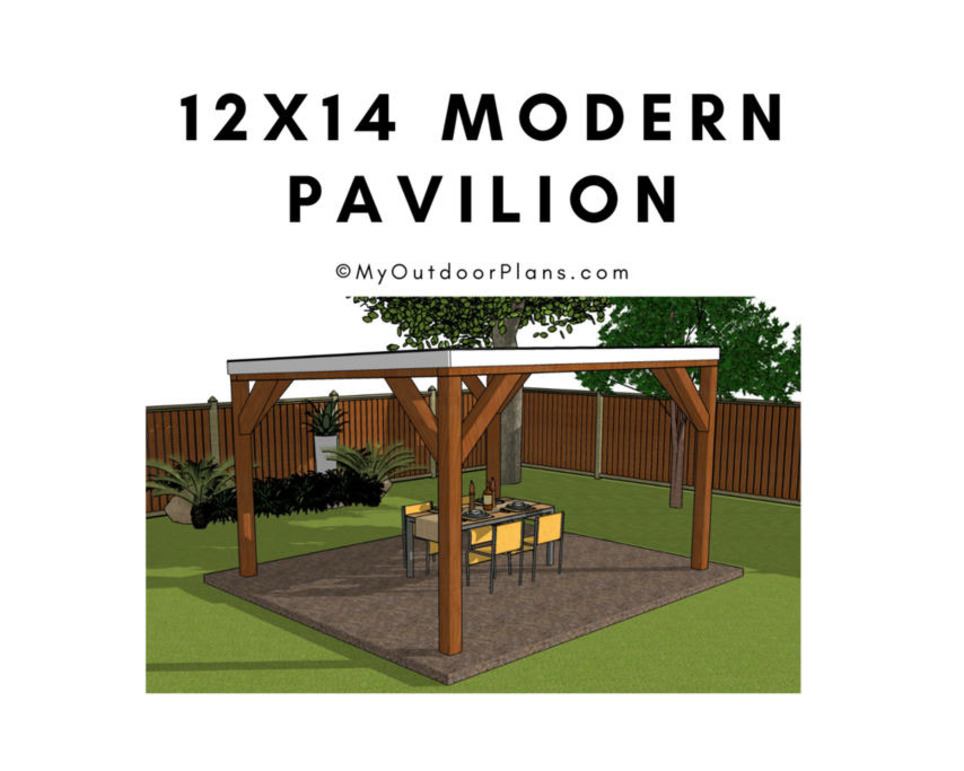 12x14 Modern Pavilion Plans | Garden Plans | Scoop.it