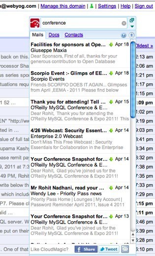 CloudMagic Searches Gmail & Google Docs at Lightning Speed | Social Media Content Curation | Scoop.it