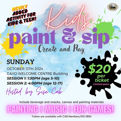 Kids Paint & Sip | Cayo Scoop!  The Ecology of Cayo Culture | Scoop.it