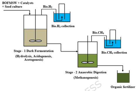Waste-to-energy approach by transforming municipal solid waste into biohydrogen and biomethane through dark fermentation with the yield of biofertilizer | Srep | RMH | Scoop.it