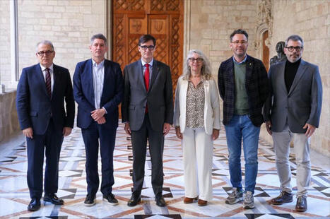 El passat divendres, el MH President de la Generalitat, Salvador Illa amb la Comissió Executiva del Consorci Localret | Recull de premsa (Localret) | Scoop.it