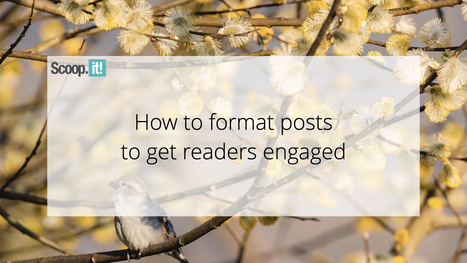 How to format posts to get readers engaged | Digital Learning - beyond eLearning and Blended Learning | Scoop.it
