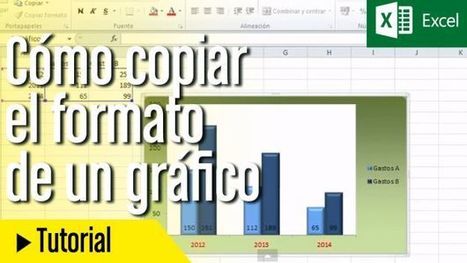Cómo copiar el formato de un gráfico en Excel | TIC & Educación | Scoop.it