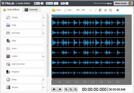 Editor de audio online: FileLab | #REDXXI | Scoop.it