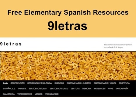 Free Elementary Spanish Resources: 9letras - Spanish Playground | Learn Spanish | Scoop.it