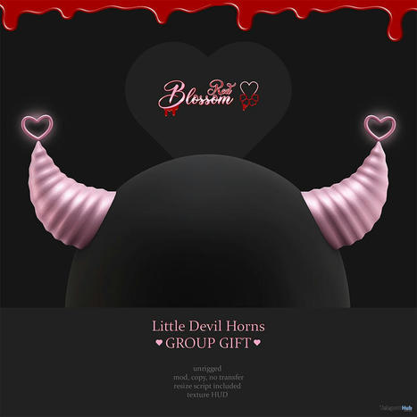 Little Devil Horns June 2022 Group Gift by Red Blossom | Teleport Hub - Second Life Freebies | Second Life Freebies | Scoop.it