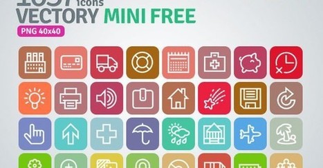 Vectory Mini Free, un pack gratuito con más de 1000 iconos variados | Recursos diseño gráfico | Scoop.it