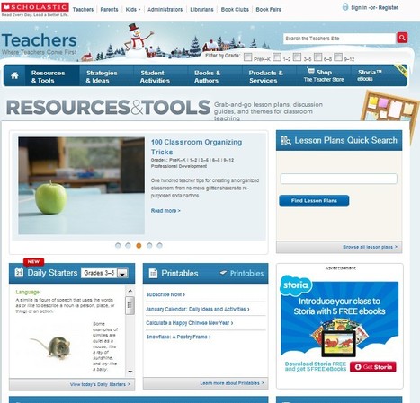 Teacher Ideas, Teaching Resources, and Lessons for PreK-12 Teachers | Scholastic.com | Web 2.0 for juandoming | Scoop.it