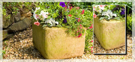 Stone-look planter created from a styrofoam cooler | Upcycled Garden Style | Scoop.it