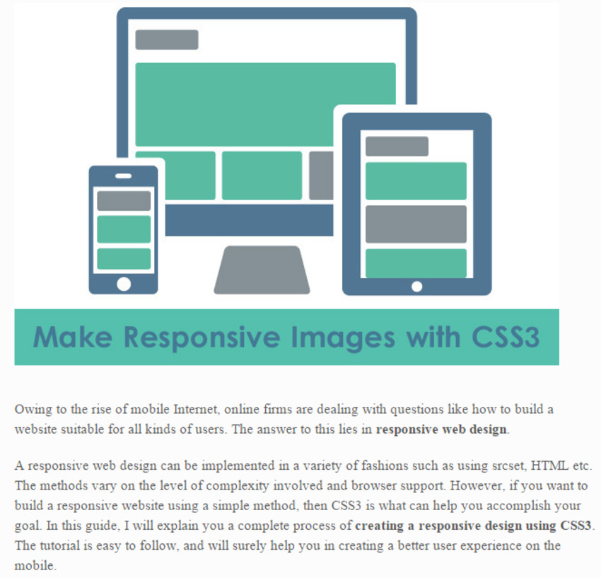 How to Make Responsive Images with CSS3: Complete Guide - DesignWebKit | The MarTech Digest | Scoop.it