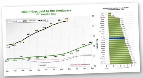 Le prix du lait dépasse 600€/t en Belgique, aux Pays-Bas et en Irlande | Economie de l'Elevage | Scoop.it