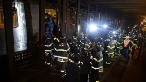 Un métro déraille à New York et fait près de 20 blessés | J'écris mon premier roman | Scoop.it