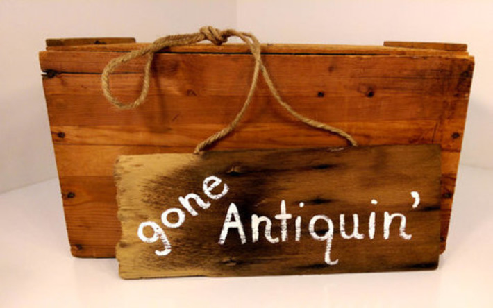 Gone Antiquin' Recycled Antique Wooden Shingle Sign Door Hanger | Antiques & Vintage Collectibles | Scoop.it