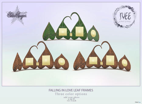 Falling In Love Leaf Frames July 2022 Gift by Star Sugar x IVEE | Teleport Hub - Second Life Freebies | Second Life Freebies | Scoop.it