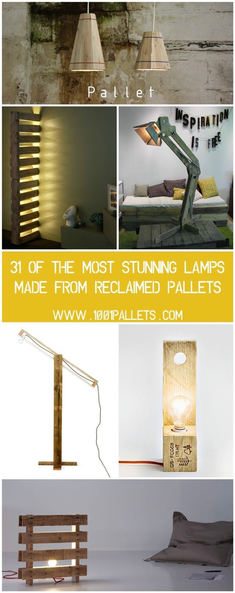 31 Of The Most Stunning Lamps Made From Reclaimed Pallets | 1001 Pallets ideas ! | Scoop.it