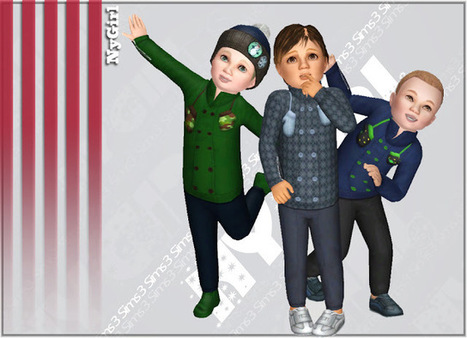 Snow Suit with Mittens (Male Toddler) << NyGirl Sims | Les Sims | Scoop.it